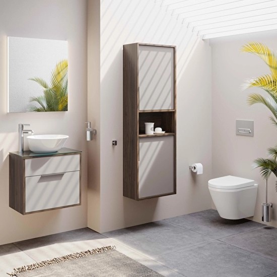 VitrA Integra Round Rim Ex Compact Wandcloset met Slim WC Zitting