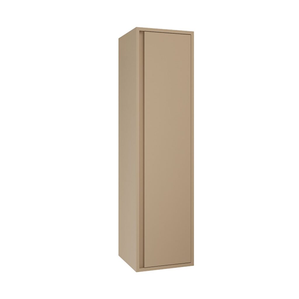 Sally XL Kolomkast 35 x 135 x 35 cm - 1 Deur - Greeploos - Soft Close - Omkeerbaar - Zand