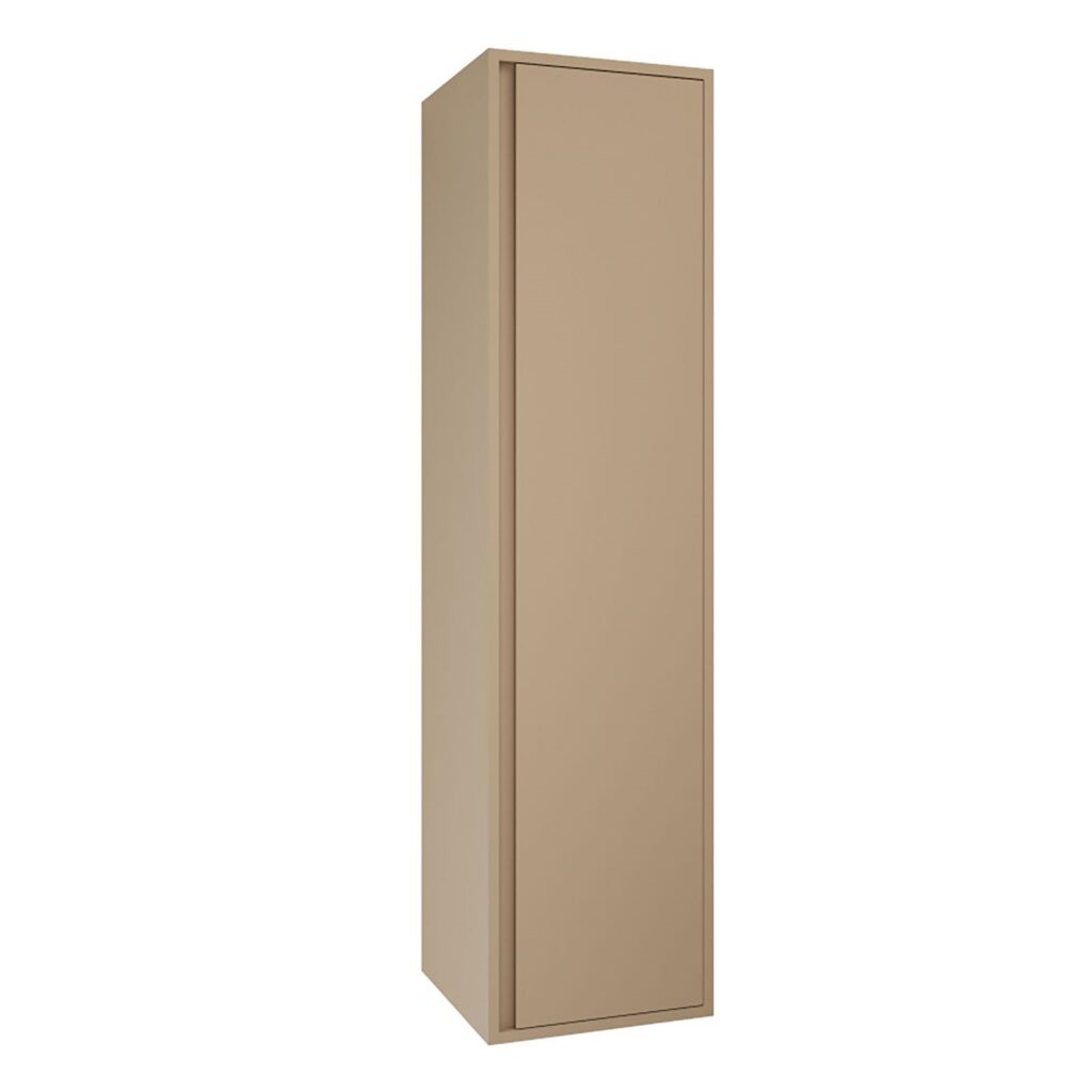 Sally XL Kolomkast 40 x 160 x 40 cm - 1 Deur - Greeploos - Soft Close - Omkeerbaar - Zand