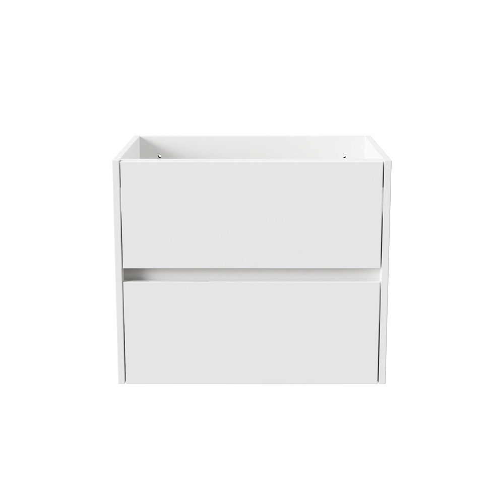 Hayat Wastafelonderkast 60 cm - Glanzend Wit met 2 Lades - Softclose - Greeploos