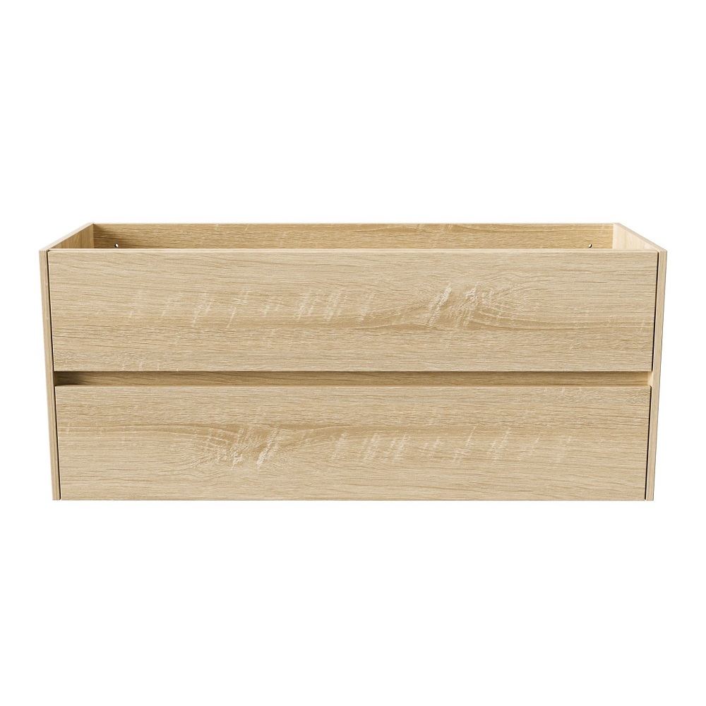 Hayat Wastafelonderkast 120 cm - Eiken met 2 Lades - Softclose - Greeploos