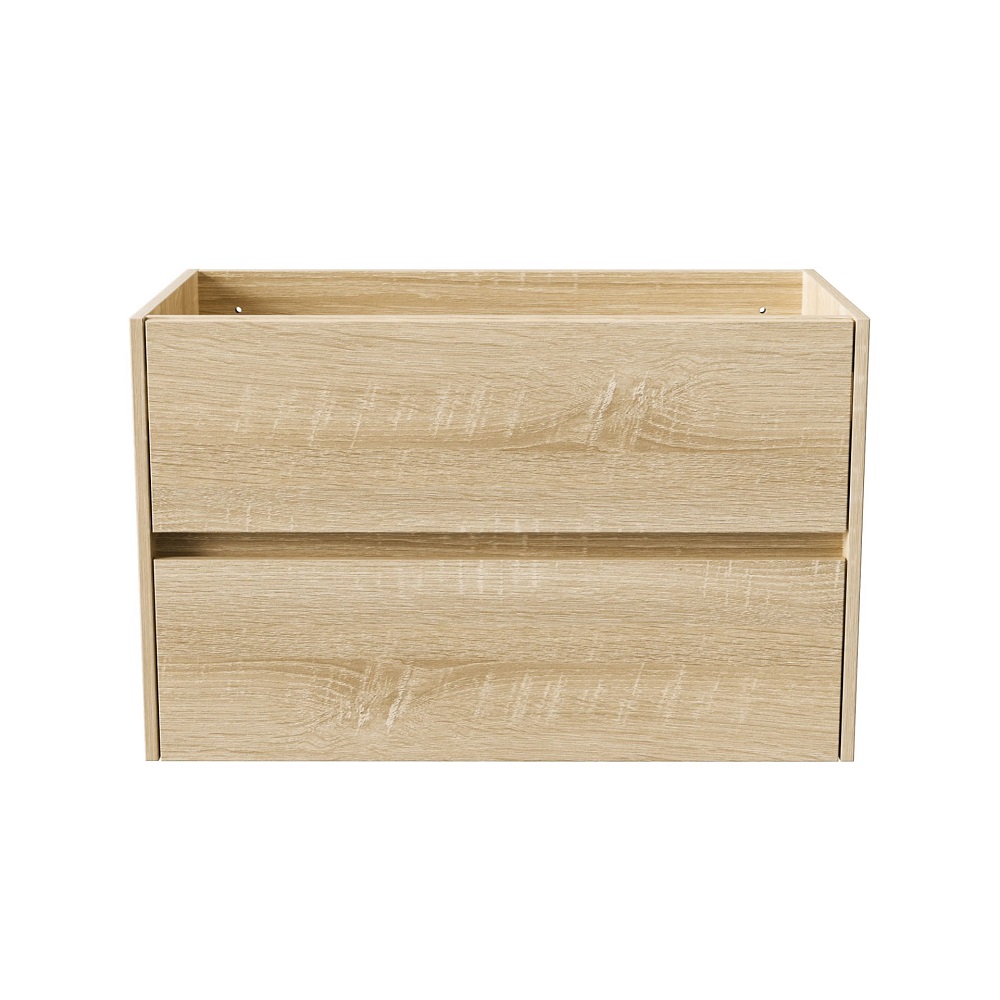 Hayat Wastafelonderkast 80 cm - Eiken met 2 Lades - Softclose - Greeploos