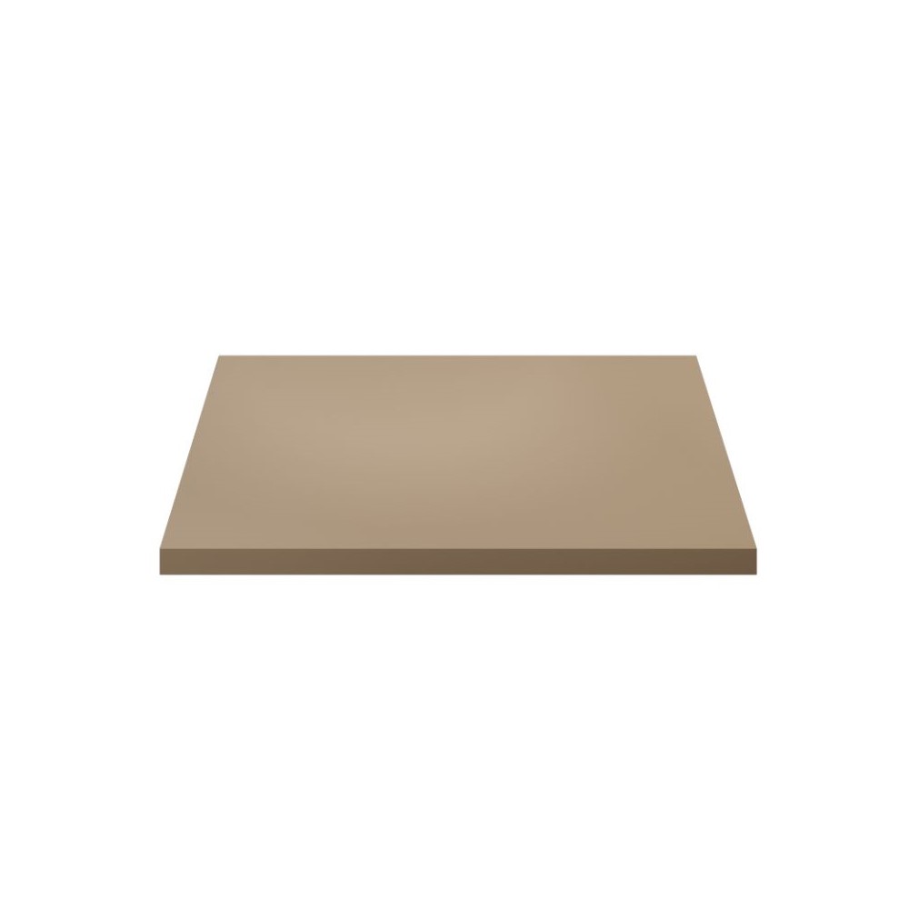 Sally XL Wastafelblad 56,4x45,5 cm - MDF Mat Zand - Wastafeltablet voor Badkamermeubel