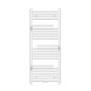 Handdoekradiator Met 3 Handdoekhouders - Glanzend Wit 120 x 50 cm - 1699 Watt - Links/Rechts of Middenaansluiting - Design Badkamerradiator