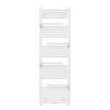 Handdoekradiator Met 3 Handdoekhouders - Glanzend Wit 160 x 50 cm - 2282 Watt - Links/Rechts of Middenaansluiting - Design Badkamerradiator