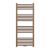 Handdoekdroger Geborsteld Bruin Brons 120 x 50 cm - 537 Watt - LinksRechts of Middenaansluiting - Design Badkamerradiator