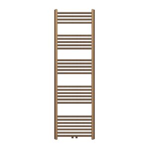 Handdoekdroger Geborsteld Bruin Brons 160 x 50 cm - 721 Watt - LinksRechts of Middenaansluiting - Design Badkamerradiator