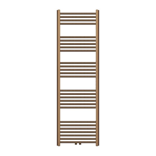 Handdoekdroger Geborsteld Bruin Brons 160 x 50 cm - 721 Watt - LinksRechts of Middenaansluiting - Design Badkamerradiator