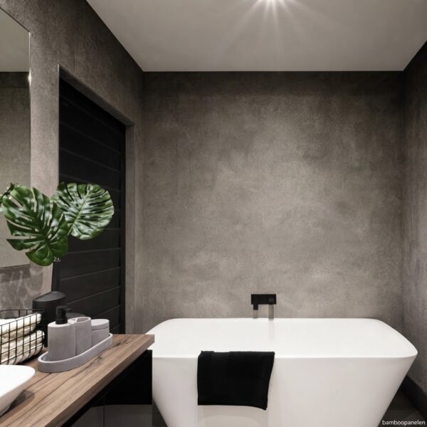 Bamboe Wandpaneel Beton Ciré Look Natuursteen & Marmer Look 280 x 110 cm NMLBC N8