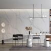 Bamboe Wandpaneel Carrara Wit Natuursteen & Marmer Look 280 x 110 cm NMLCW N2