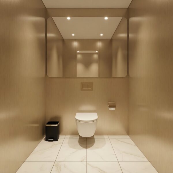 Bamboe Wandpaneel Champagne Goud Metal Look MLCG M1