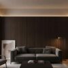 Bamboe Wandpaneel Donker Eiken 280 x 60 cm Waterbestendig & Schimmelwerend 8 mm