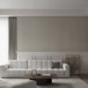 Bamboe Wandpaneel Linnenlook Grijsbeige 280 x 60 cm 8 mm Waterbestendig & Schimmelwerend