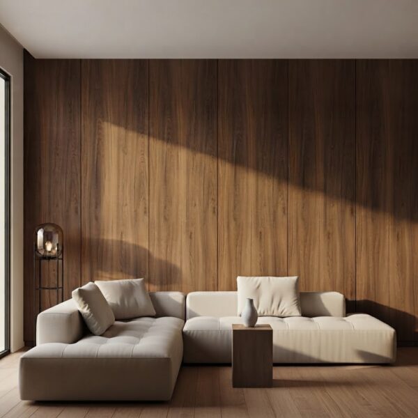 Bamboe Wandpaneel Walnoot Warm Klassiek Houtlook 280 x 60 cm HLWNK H1