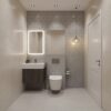 Bamboe Wandpaneel Zilver Patroon Metaallook 280 x 110 cm MLSP M6