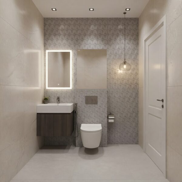 Bamboe Wandpaneel Zilver Patroon Metaallook 280 x 110 cm MLSP M6