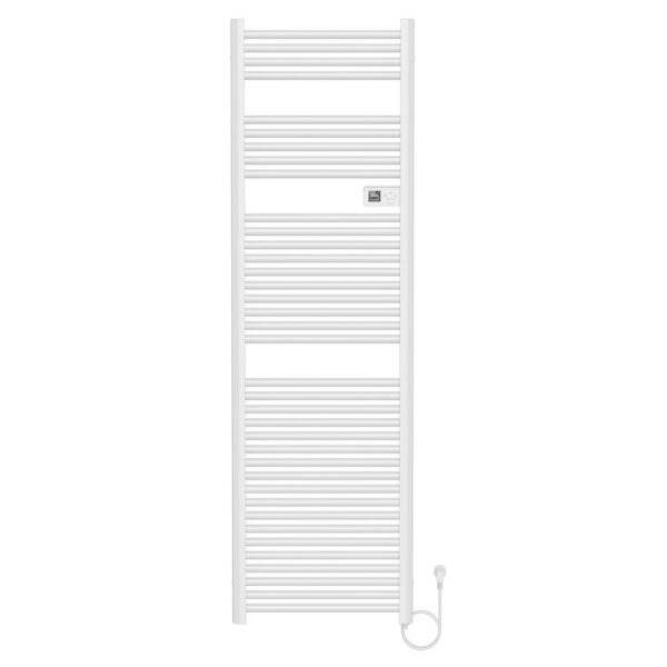 Elektrische Handdoekdroger Smart WiFi - Glanzend Wit 180 x 54 cm - 1000 Watt - Digitale Programmeerbare Thermostaat - Design Badkamerradiator