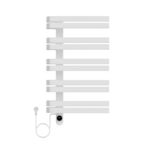 Elektrische Handdoekdroger Smart WiFi - Glanzend Wit 90 x 50 cm - 225 Watt - Linkeraansluiting - Design Badkamerradiator