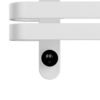 Elektrische Handdoekdroger Smart WiFi Glanzend Wit 90 x 50 cm 225 Watt Linkeraansluiting Design Badkamerradiator BEWFDS900500 a