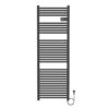 Elektrische Handdoekdroger Smart WiFi - Mat Zwart 160 x 54 cm - 850 Watt - Digitale Programmeerbare Thermostaat - Design Badkamerradiator