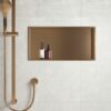 Inbouwnis 30 x 60 x 7 cm Bruin Brons Wandnis voor Badkamer en Toilet