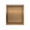 Inbouwnis 30x30x7 cm Bruin Brons Wandnis voor Badkamer en Toilet