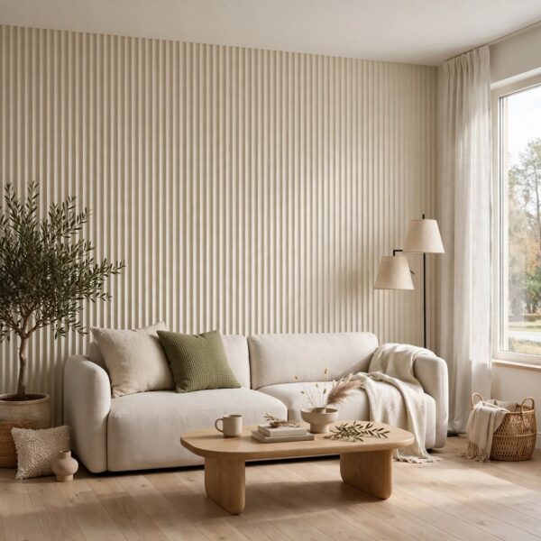MDF WP04A Wall Panel 18 mm 12.6 x 280 cm Y25 CREAM