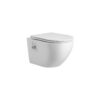 Pro Hangtoilet met Bidet - Randloos - Koud & Warm Water - Duroplast SoftClose & Quick Release - Glanzend Wit