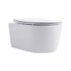 Pro Compact Hangtoilet 49 cm Randloos Duroplast SoftClose & Quick Release Mat Wit PRO6514