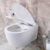 Pro Compact Hangtoilet 49 cm Randloos Duroplast SoftClose & Quick Release Mat Wit PRO6514 amb