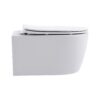 Pro Compact Hangtoilet 49 cm Randloos Duroplast SoftClose & Quick Release Mat Wit PRO6514a
