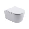 Pro Compact Hangtoilet 49 cm Randloos Duroplast SoftClose & Quick Release Mat Wit PRO6514b