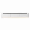 VELORA Japandi TV Meubel 240 cm Wit 3 Deurs Zwevend TV Meubel met LED Verlichting