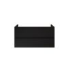 Sally XL Wastafelonderkast 118 x 60 x 45,3 cm - 2 Lades - Soft Close - Greeploos - Mat Zwart