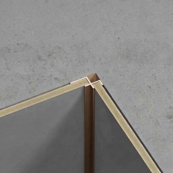 Hoekprofiel Bamboe Wandpaneel 5 mm - Brons - Aluminium - 3 Meter