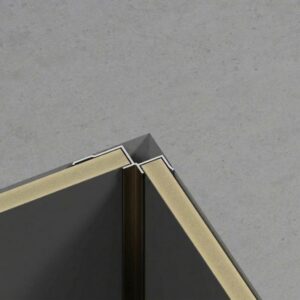 Hoekprofiel Bamboe Wandpaneel 8 mm - Brons - Aluminium - 3 Meter