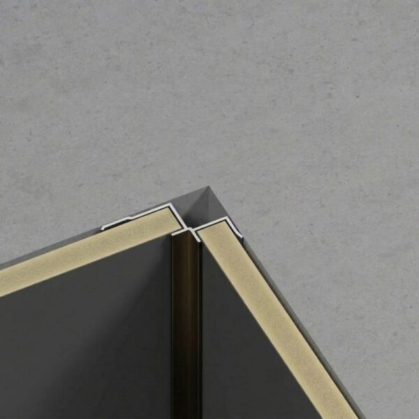 Hoekprofiel Bamboe Wandpaneel 8 mm - Brons - Aluminium - 3 Meter